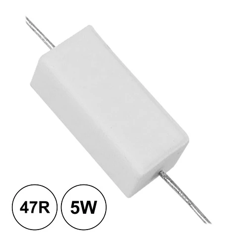 RESISTÊNCIA BOBINADA 47R 5W