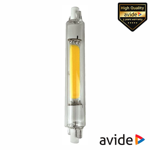 Lâmpada R7S 10W 230V LED Dimável 118mm 4000K 1000lm AVIDE