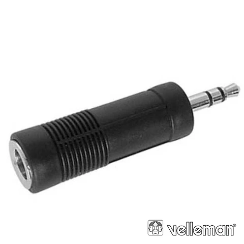 FICHA ADAPTADORA JACK 6.35MM FÊMEA / JACK 3.5MM MACHO ST