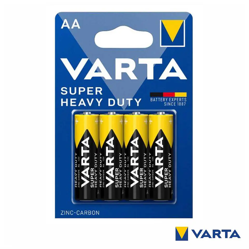 Pilha Zinco-Carvão R6/AA 1.5v 4x Blister VARTA 1