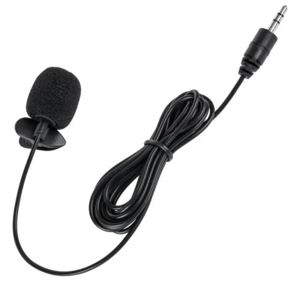 Microfone Lapela Condensador Preto 1