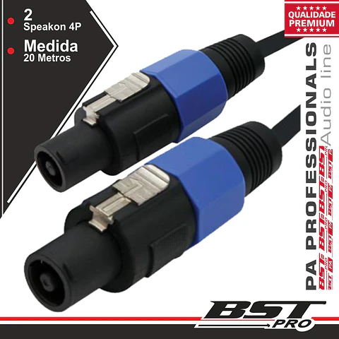 CABO SPEAKON 4P MACHO / MACHO 20M BSTPRO