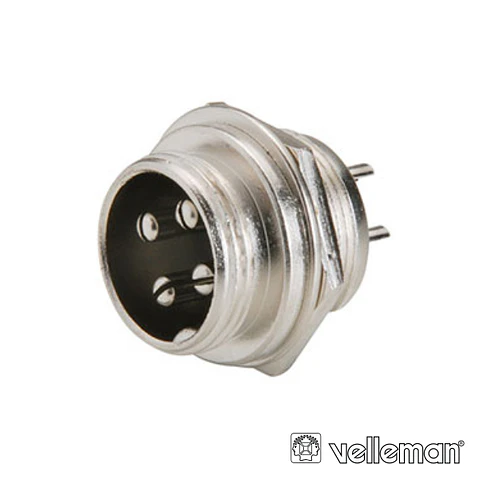 CONECTOR MACHO 4 P P/ CHASIS VELLEMAN