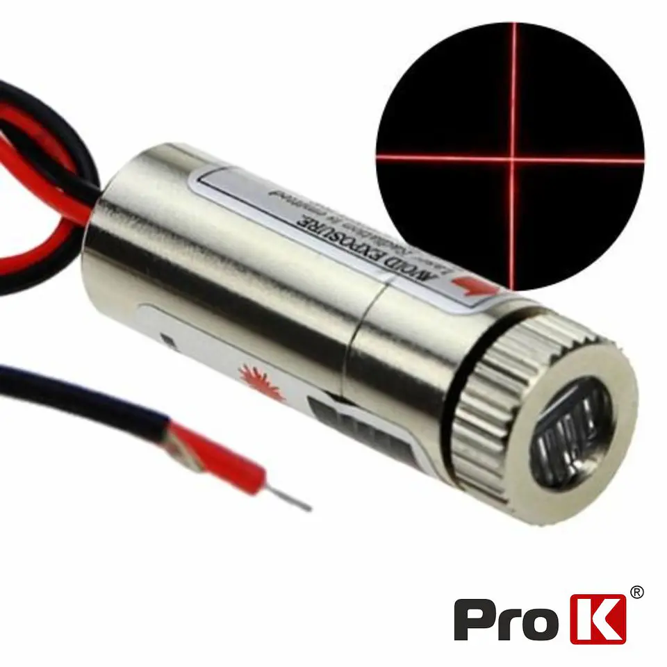 MÓDULO LASER VERMELHO 3-5V 5MW PROK 1