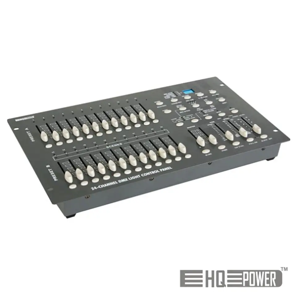 CONTROLADOR DE ILUMINAÇÃO DMX 24 CANAIS 1