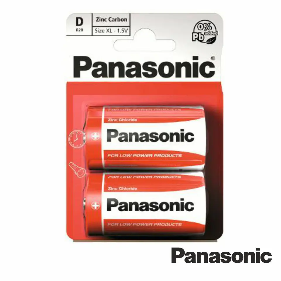 Pilha Zinco-Carvão R20/D 1.5v 2x Special Power PANASONIC 1