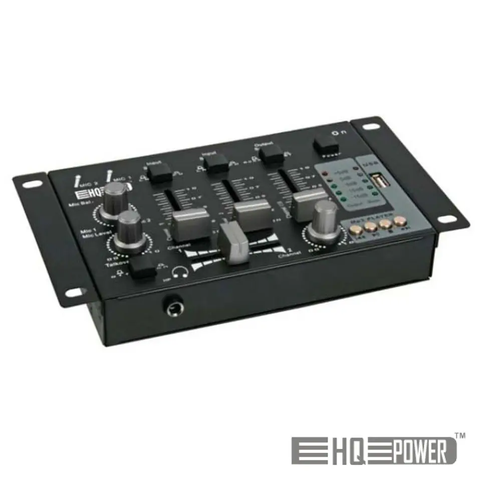 MESA DE MISTURA 2 CANAIS + ENTRADA USB HQ POWER 1