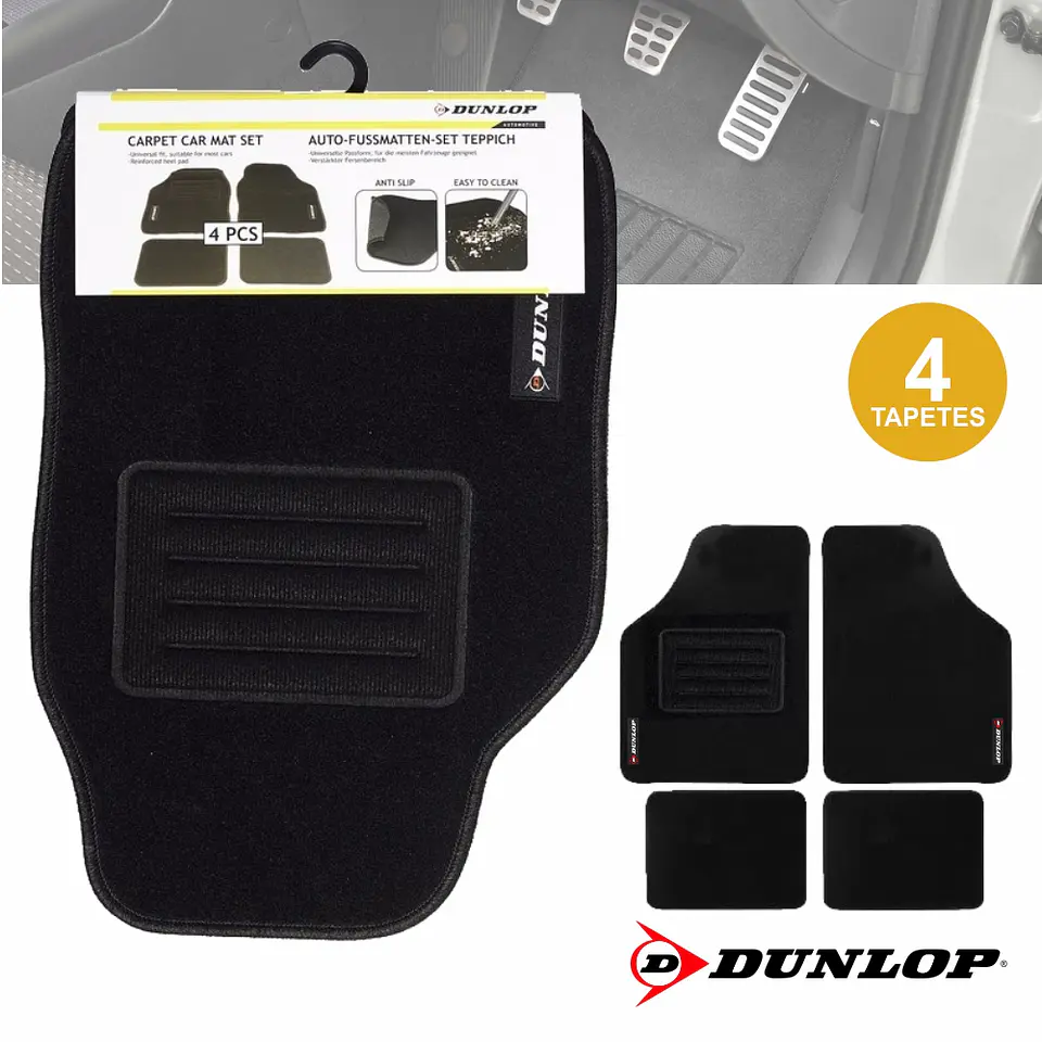 TAPETES UNIVERSAIS PRETOS DUNLOP 1