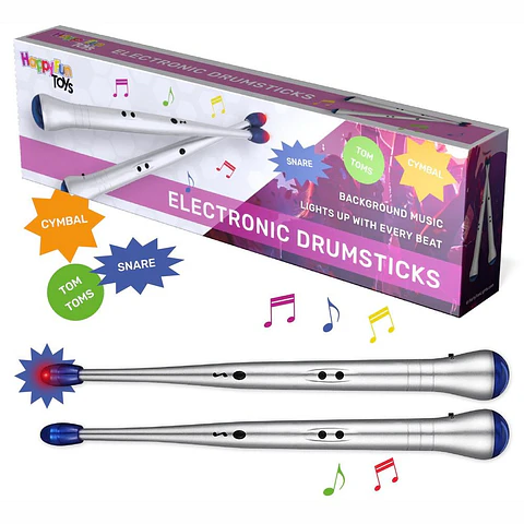 Baquetas Eletrónicas C/ Luz E Som HAPPYFUN
