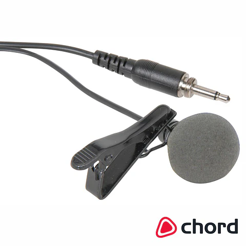 Microfone Lapela Cardioide Leve Jack 3.5mm CHORD