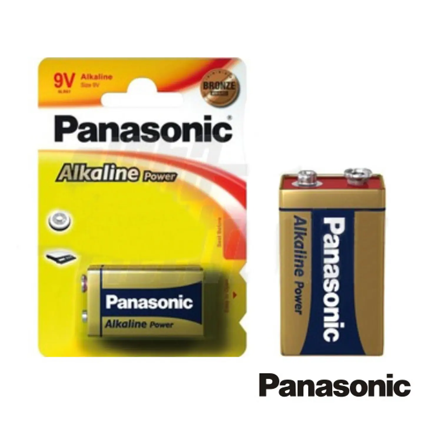 PILHA ALCALINA 9V/6LR61 BLISTER PANASONIC 1
