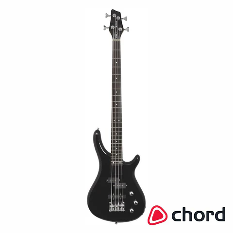 Baixo Elétrico Split Coil + Single Coil Preto CHORD