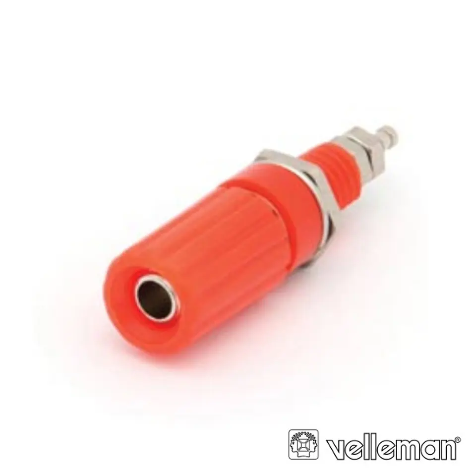 BORNE TERMINAL 44MM VERMELHO VELLEMAN 1