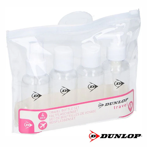 CONJUNTO 4 FRASCOS DE VIAGEM PP DUNLOP