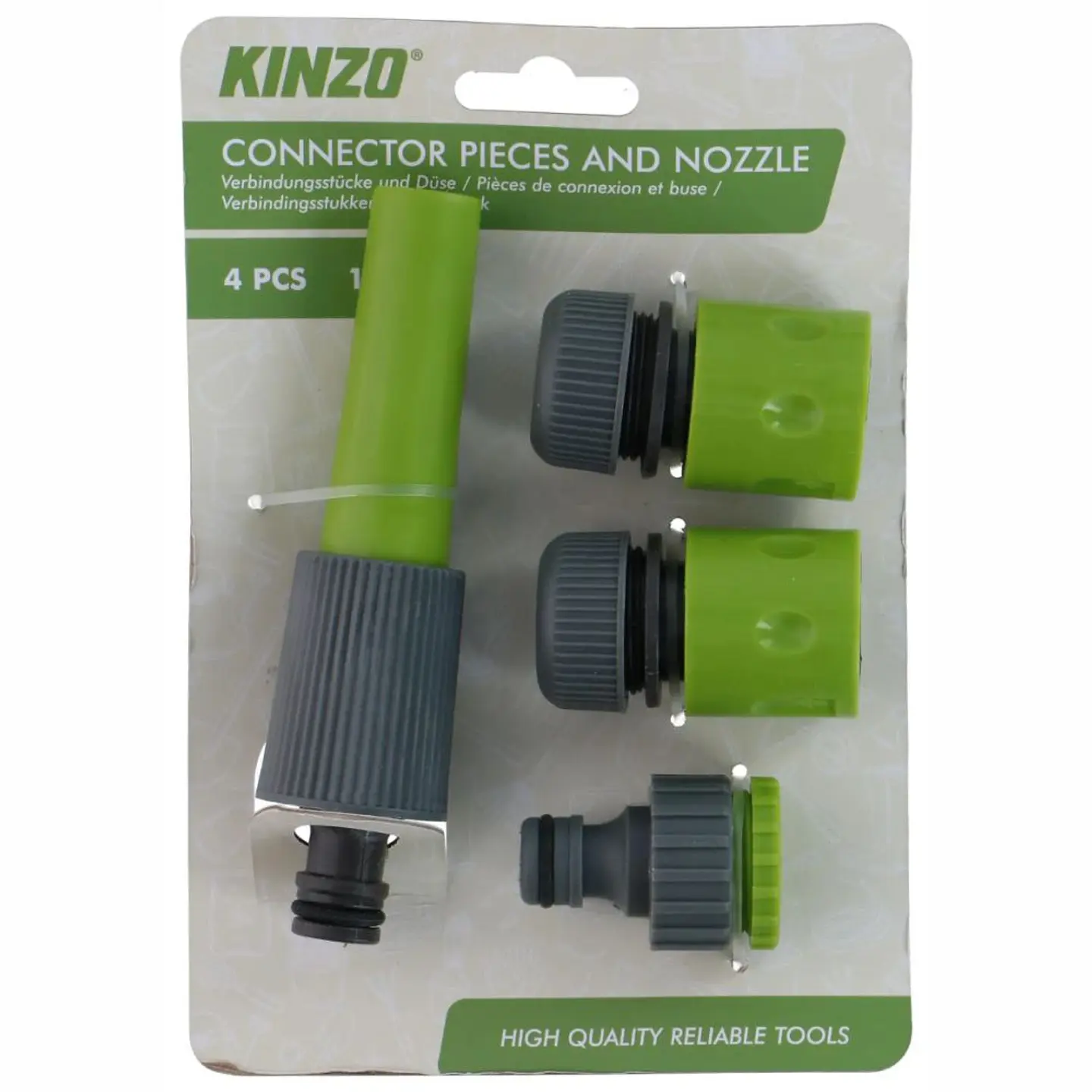 Agulheta Para Mangueira C/ 3 Adaptadores KINZO 1