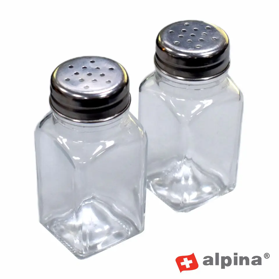 Conjunto 2 Frascos P/ Especiarias 4x4x9cm ALPINA 1