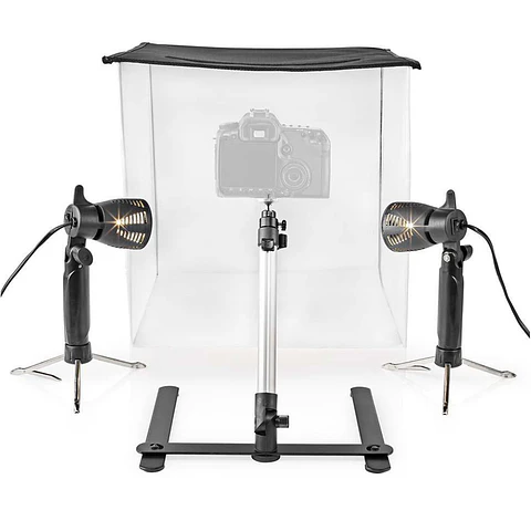 Estúdio Fotografia Portátil C/ Iluminação LED NEDIS