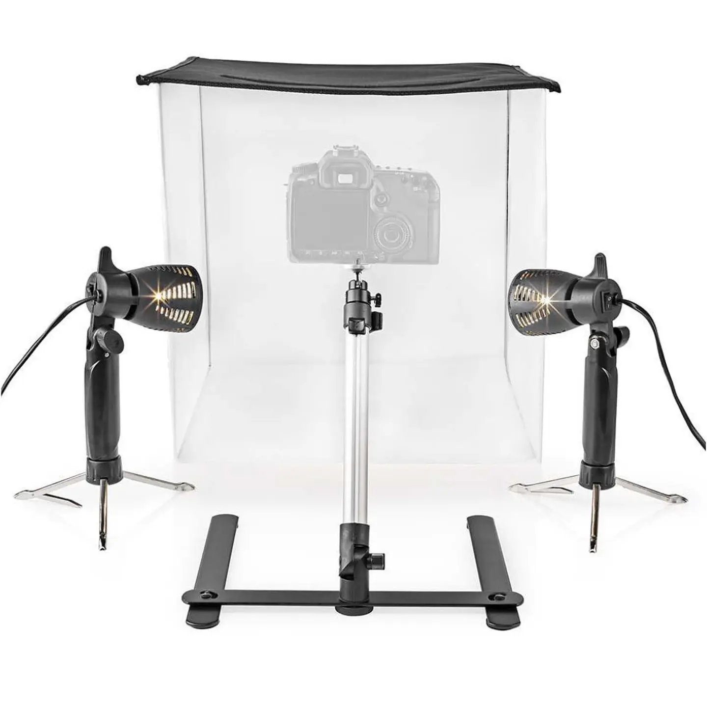 Estúdio Fotografia Portátil C/ Iluminação LED NEDIS 1