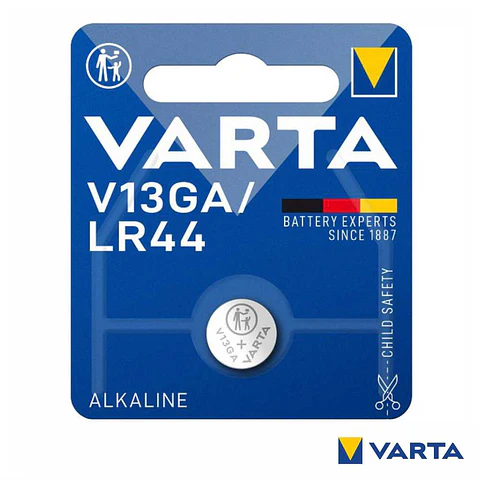 Pilha Alcalina Botão LR44/AG13/V13GA/A76 1.5V VARTA