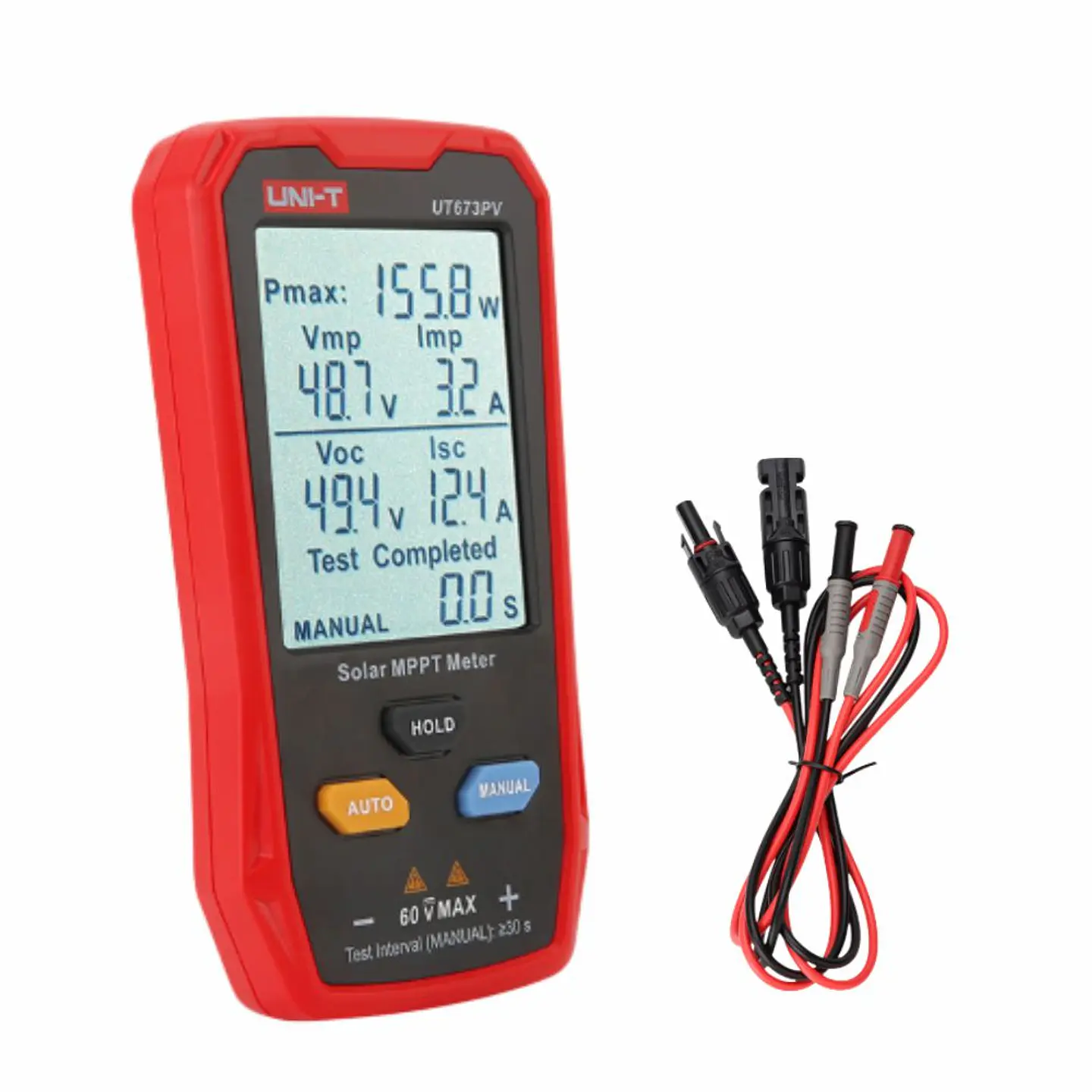 Testador Portátil de Painíes Fotovoltaicos 35A 800W UNI-T 1