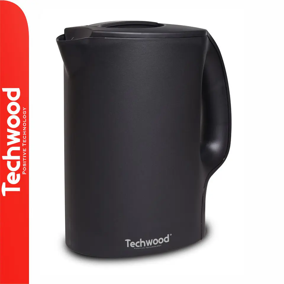 Fervedor de Água Elétrico Preto 900W 1L TECHWOOD 1
