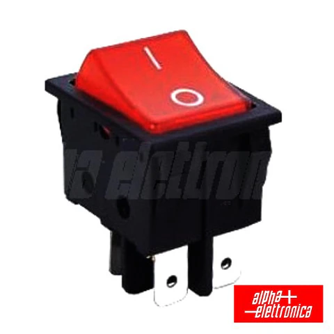 INTERRUPTOR BASCULANTE C/ LUZ 15A-250V DPST ON-OFF