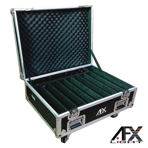 MALA TRANSPORTE DJ P/ 8BARRAS LED FREEBARQUAD RODAS AFXLIGHT