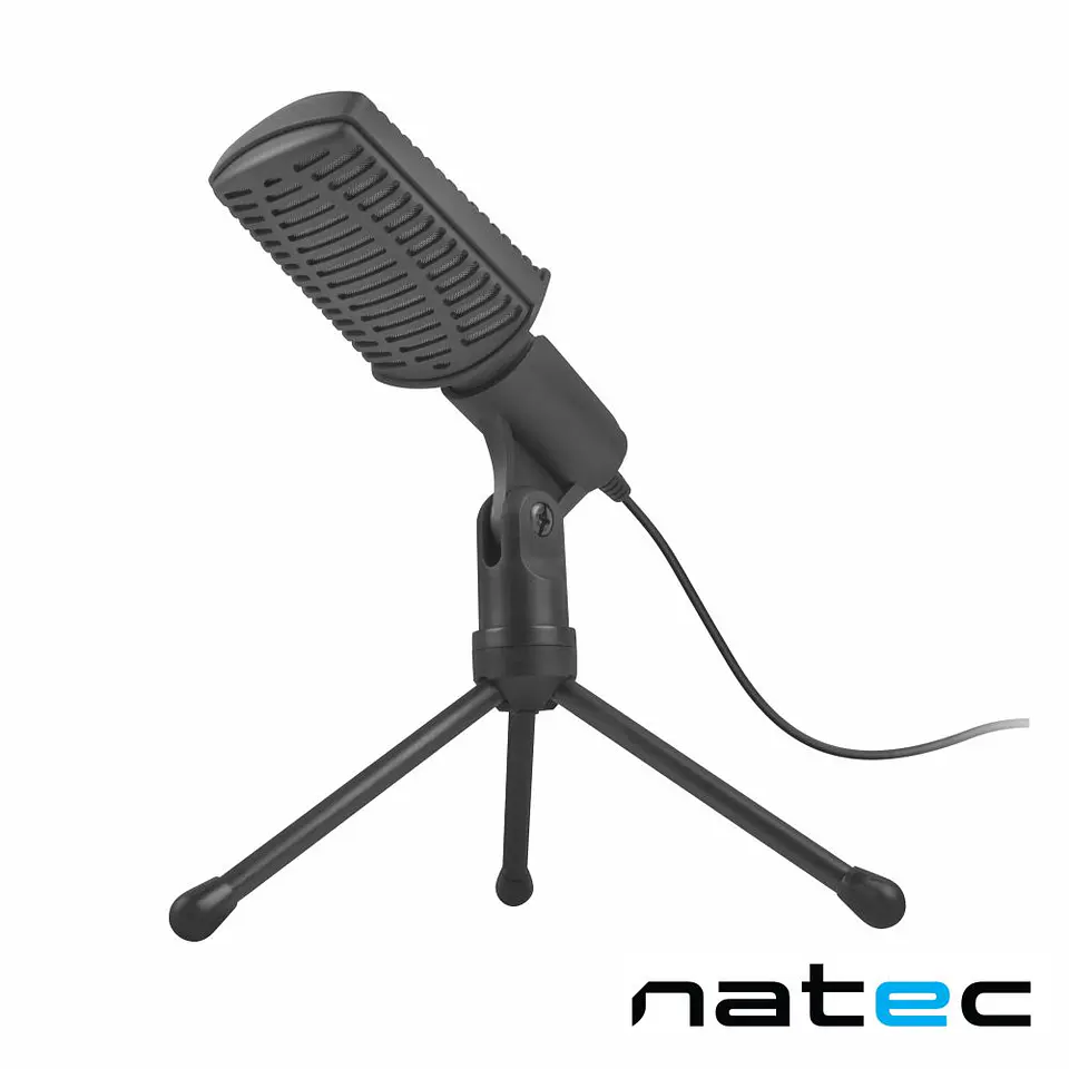Microfone Condensador Cardióide Preto NATEC 1
