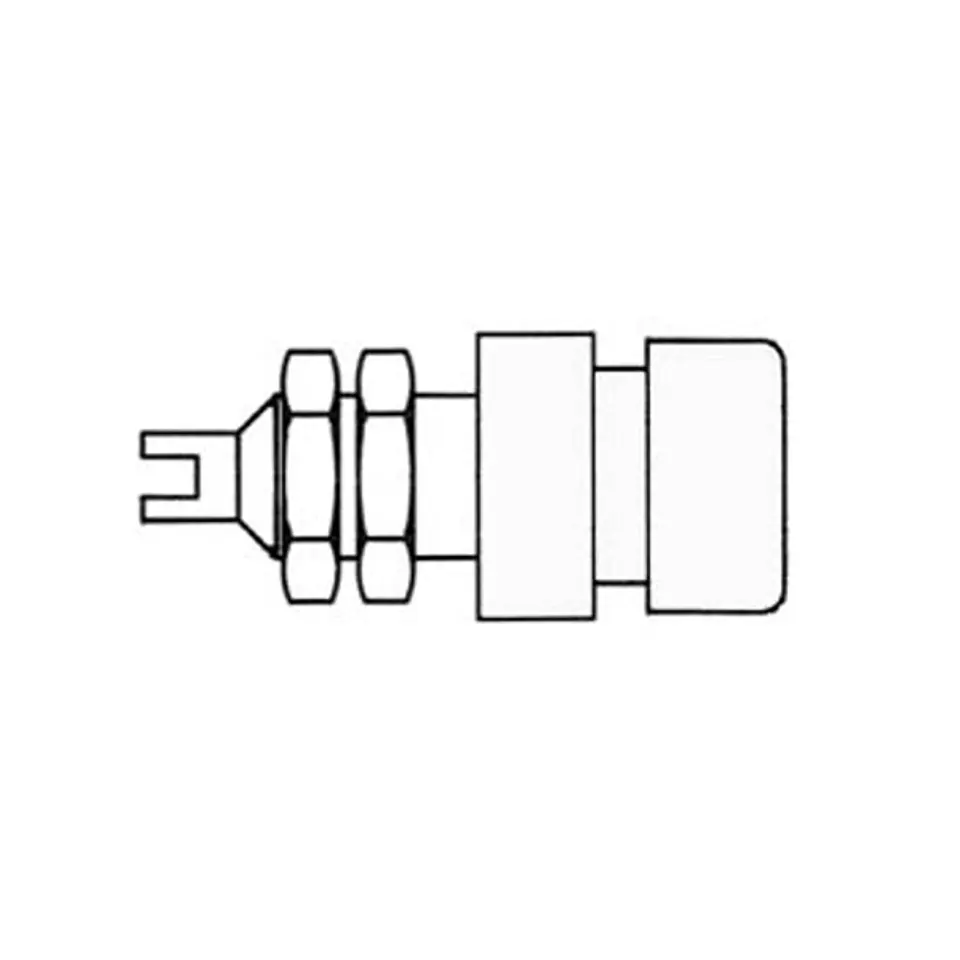 FICHA ISOLADA 4MM / BRANCA (BIL20) 1