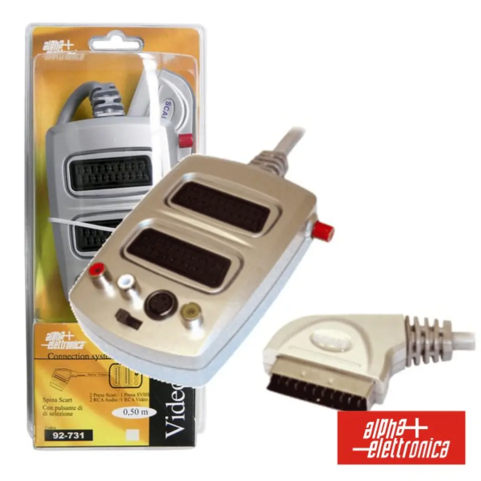 DISTRIBUIDOR COMUTADOR SCART M / 2SCART-3RCA-SVHS F BLISTER 1