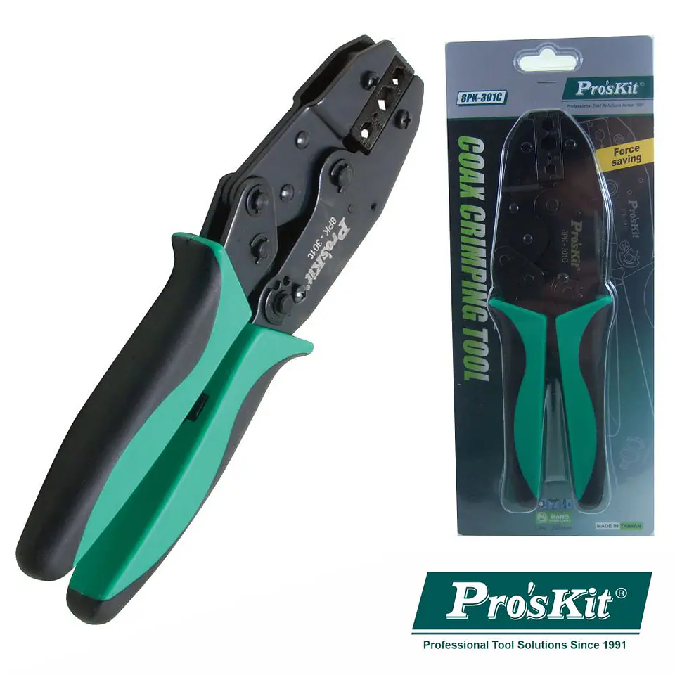 ALICATE DE CRAVAR FICHAS COAXIAIS RG PROSKIT 1