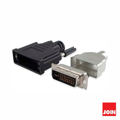 Ficha DVI Macho P/ Soldar