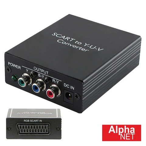 DISTRIBUIDOR SCART FÊMEA / 3RCA FÊMEA C/ CABO RCA ALPHANET