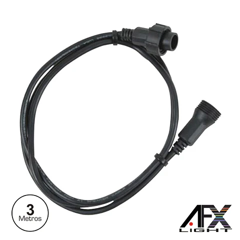 CABO DMX E ALIMENTAÇÃO P/ PROJETOR 3M IP65 AFXLIGHT