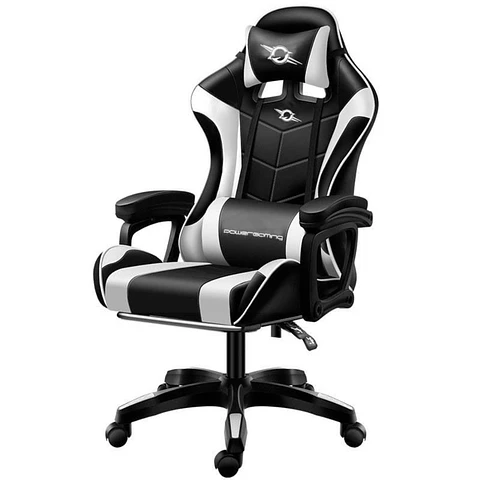 Cadeira Gaming Preto/Branca