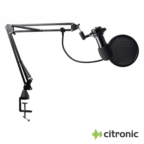 Microfone USB Profissional C/ Suporte CITRONIC
