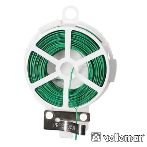 BOBINA DE FIO REVESTIDO C/ CORTADOR 30M VELLEMAN