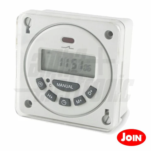 TEMPORIZADOR DIGITAL SEMANAL 12V JOIN