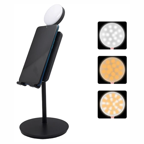 Suporte Telemóvel Universal C/ Anel de Luz