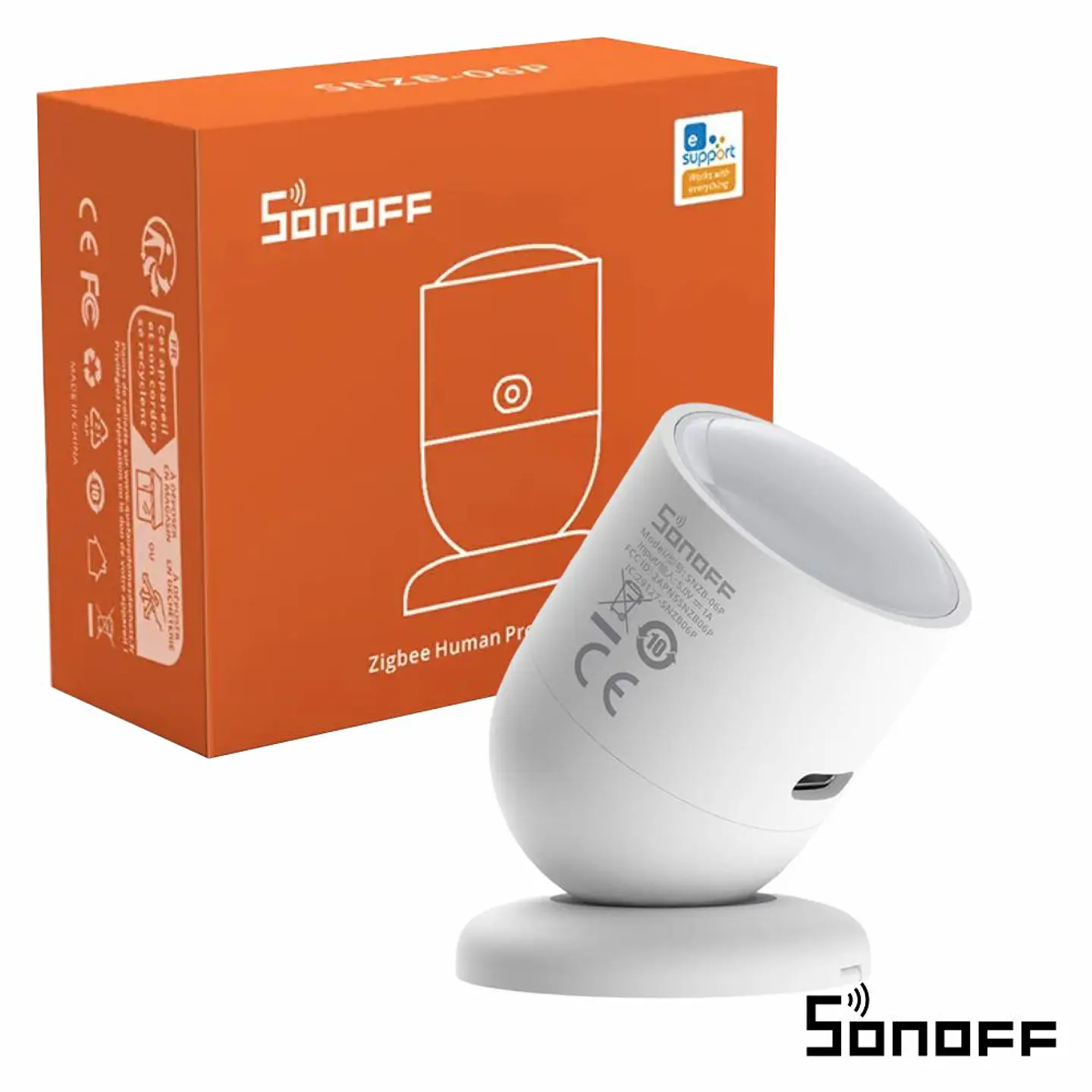 Sensor de Presença e Luz Smart Zigbee Por Micro Ondas SONOFF 1