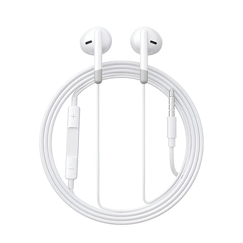 Auscultadores C/ Fios Stereo Jack 3.5 4p Branco