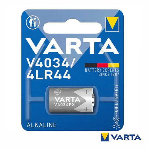 Pilha Alcalina 4LR44 6V 100mA Blister VARTA