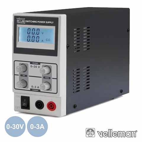 FONTE DE ALIMENTAÇÃO DIGITAL 0-30V / 0-3A VELLEMAN