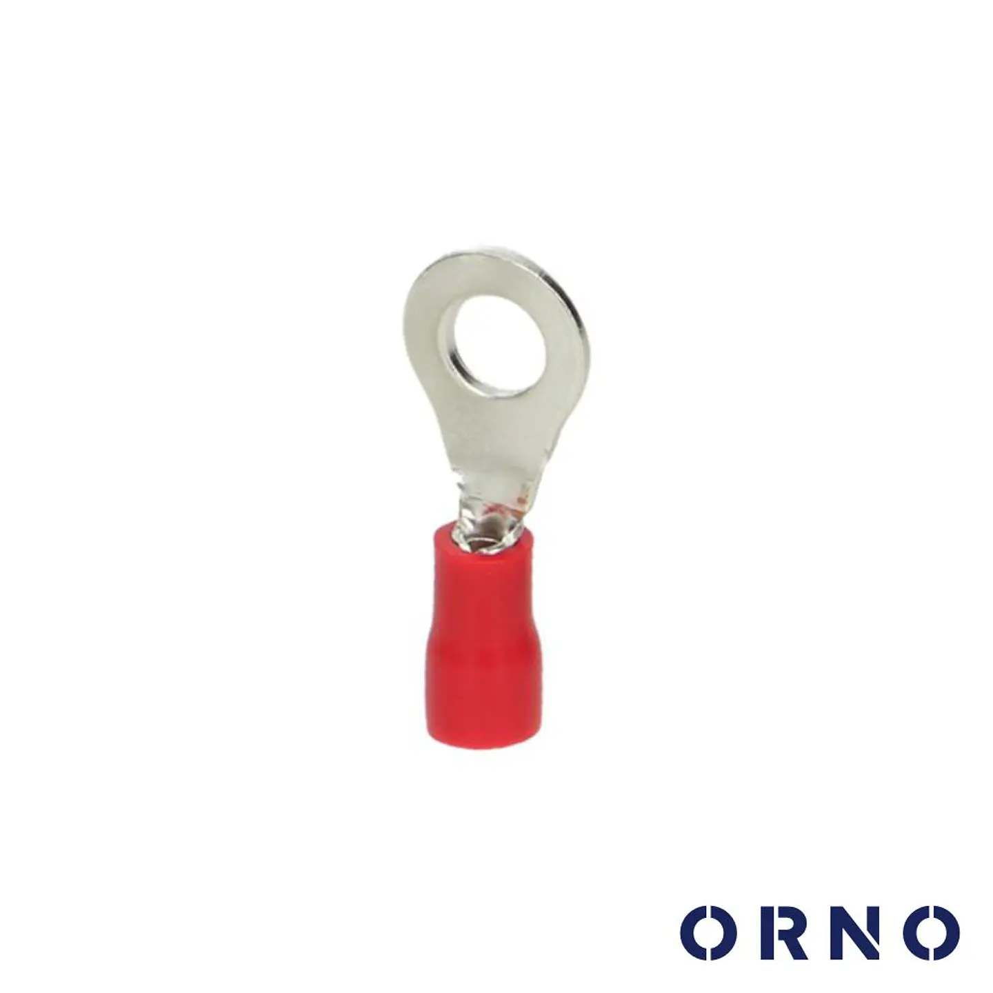 Terminal Redondo Isolado 1mm 100x Vermelho ORNO 1