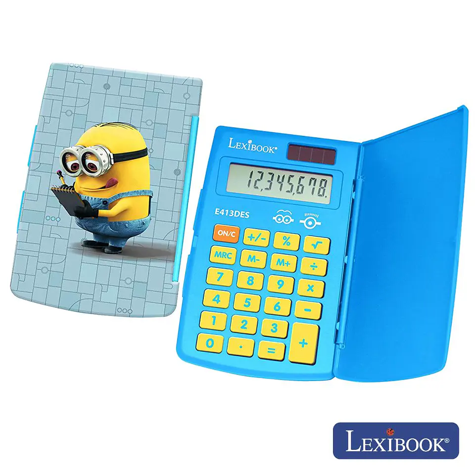 MÁQUINA CALCULADORA 8 DÍGITOS SOLAR MINIONS LEXIBOOK 1