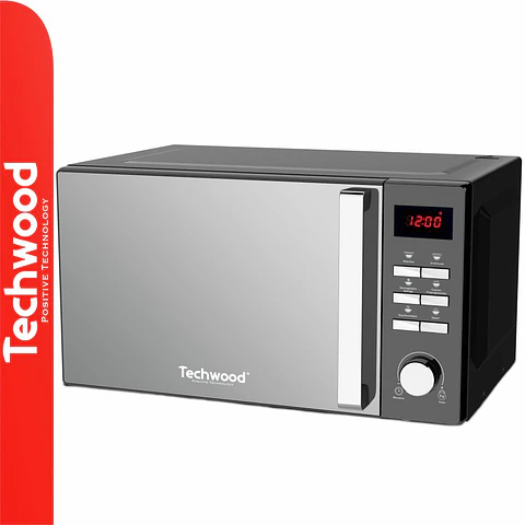 Microondas/Forno Preto 25 Litros 900W/1000W TECHWOOD