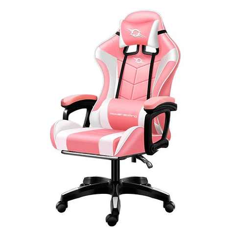 Cadeira Gaming Rosa/Branco
