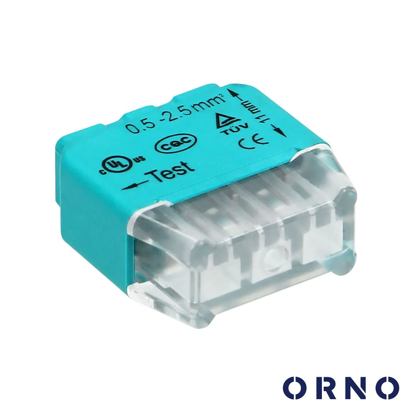 Ligador Rápido 3 Condutores 0.75-2.5mm² 100x ORNO 1