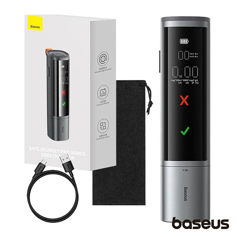 Bafómetro Eletrónico C/ LCD SafeJourney Pro BASEUS