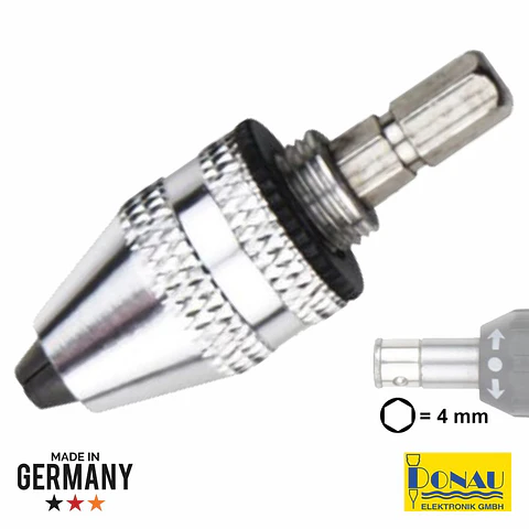 MANDRIL C/ BIT HEXAGONAL Ø22MM 0.3-3.2MM DONAU